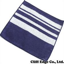 the POOL aoyama FACE TOWEL NAVYxWHITE画像