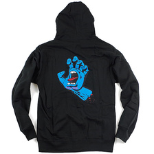 SANTA CRUZ SCREAMING HAND ZIP HOOD画像