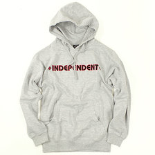 INDEPENDENT プルオーバーフードスウェット BAR/CROSS画像