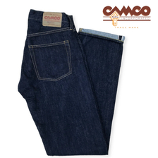 CAMCO デニムパンツ メンズ コットン 5ポケット インディゴ画像