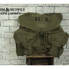 DENIM & SUPPLY Ralph Lauren ミリタリー キャンバス バックパック画像