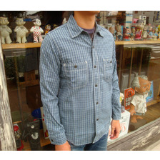 FREEWHEELERS "BAKEHEAD SHIRTS" Vintage Indigo Check 1433006画像