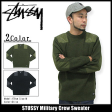 STUSSY Military Crew Sweater 117023画像