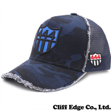 YOSHINORI KOTAKE DESIGN CAMO 444ロゴエナメルメッシュキャップ NAVY CAMOxNAVY CAMOxNAVY画像