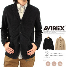 AVIREX COTTON TWILL TAILORED JACKET 6142246画像