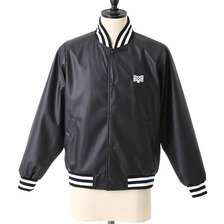 BOUNTY HUNTER B&times;H Fake Leather Varsity JKT BHJK1409-6画像