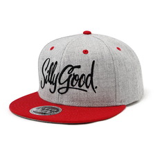 SILLY GOOD PLAIN HEATHER SNAP BACK CAP (RED&times;H.GRAY) SG14-AU1CP03画像
