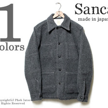 SANCA ヘビーウェイトフランネルカバーオール S14FBL02画像