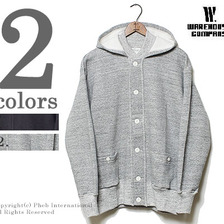 WAREHOUSE DUCK DIGGER フード付スウェットカーディガン画像