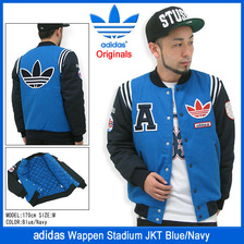 adidas Wappen Stadium JKT Blue/Navy Originals M33847画像