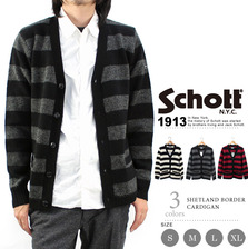 Schott SHETLAND BORDER CARDIGAN 3144011画像
