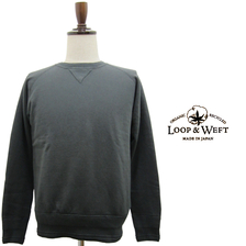 LOOP&WEFT 30/10 ビンテージ ソフト裏毛 Vガゼット スウェットシャツ LOS1002画像