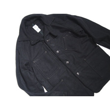 POST OVERALLS #1102SB SWEET BEAR SHAGGY MELTON JACKET/navy画像