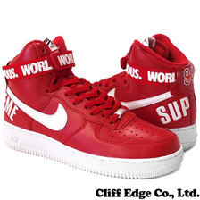 Supreme &times; NIKE AIR FORCE 1 HI RED画像