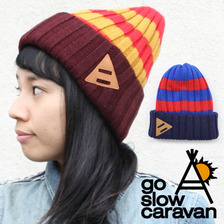 go slow caravan ボーダーニットキャップ 392902画像