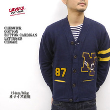 CHESWICK COTTON BUTTON CARDIGAN LETTERED CH90392画像