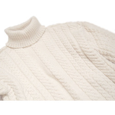 GUERNSEY WOOLLENS SHORE TURTLENECK SWEATER画像