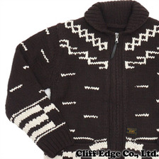 WTAPS COWICHAN SWEATER.WOOL BROWN画像