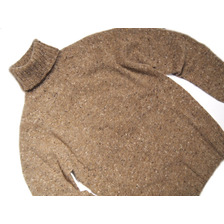 INVERALLAN SHETLAND DONEGAL TURTLENECK SWEATER画像