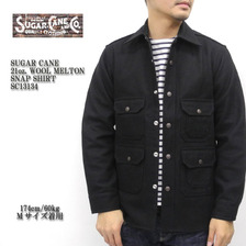 SUGAR CANE 21oz. WOOL MELTON SNAP SHIRT SC13134画像