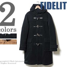 FIDELITY VALLOMBROSA製生地 ヘリンボーンウールダッフルコート F14FO-30画像