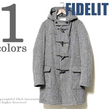 FIDELITY アメリカ製 千鳥格子 ウールリッチファブリックダッフルコート 25903-R-4画像