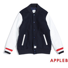 APPLEBUM Tricolore Stadium Jacket NAVY画像