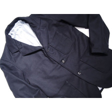 POST OVERALLS #2123 E-Z RIDER WOOL FLANNEL JACKET/navy画像