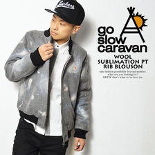 go slow caravan WOOL SUBLIMATION PT RIB BLOUSON 390836画像