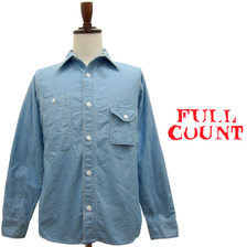 FULLCOUNT 4882 INDIGO NEL WORK SHIRTS(FADE)画像