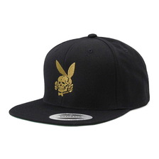 FUCT GOLD DEATH BUNNY SNAP BACK CAP (BLACK&times;GOLD) 2403画像