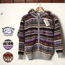 Jamieson's WOOL KNIT ZIP PARKA画像