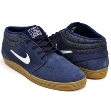 NIKE LUNAR STEFAN JANOSKI MID OBSIDIAN / WHITE - GUM MED BROWN 683684-412画像