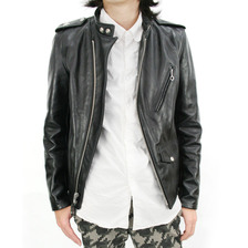 Schott◇シングルライダースジャケット/36/牛革/BLK/7316//