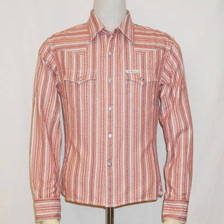 THE FLAT HEAD CW-86W ドビーストライプウエスタンシャツ86長袖画像