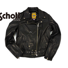 Schott 536W カウハイド レディース ダブルライダース ブラック画像