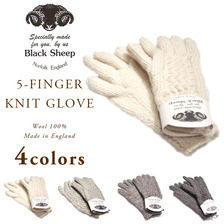 BLACK SHEEP 5-FINGER KNIT GLOVE GB07画像