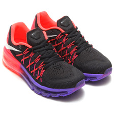 NIKE WMNS AIR MAX 2015 BLACK/WHITE-HYPE PUNCH/VIOLET 698903-006画像