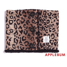 APPLEBUM LEOPARD FLEECE NECK WARMER画像