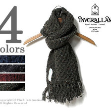 INVERALLAN 12A ARAN SCARF DONEGAL TWEED DOUBLE WEIGHT画像
