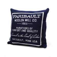 Faribault Woolen Mills Faribault Logo 20&times;20 Pillow 12646画像
