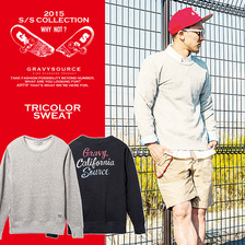 GRAVYSOURCE TRICOLOR SWEAT GS15-HSW02画像