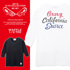 GRAVYSOURCE WAFFLE 1/2 TEE GS15-HCS03画像