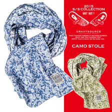 GRAVYSOURCE CAMO STOLE画像