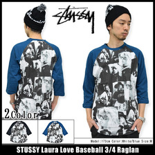 STUSSY Laura Love Baseball 3/4 Raglan 114742画像