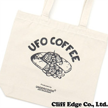 UNDERCOVER MAD STORE "TOKYO SKYTREE TOWN SOLAMACHI" EXCLUSIVE UFO COFFEE TOTE BAG L WHITE画像