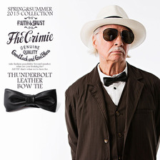 CRIMIE THUNDERBOLT LEATHER BOW TIE C1E1-AC14画像