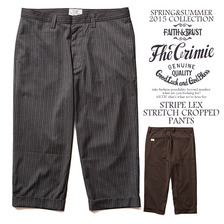 CRIMIE STRIPE LEX STRETCH CROPPED PANTS C1E1-PT21画像
