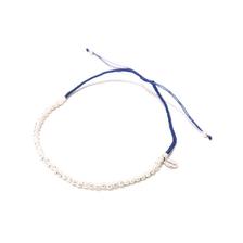 CHAN LUU Anklet w/silver beads on nylon AKS-1037画像