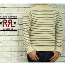 RRL ボーダー マリン コットン セーター画像
